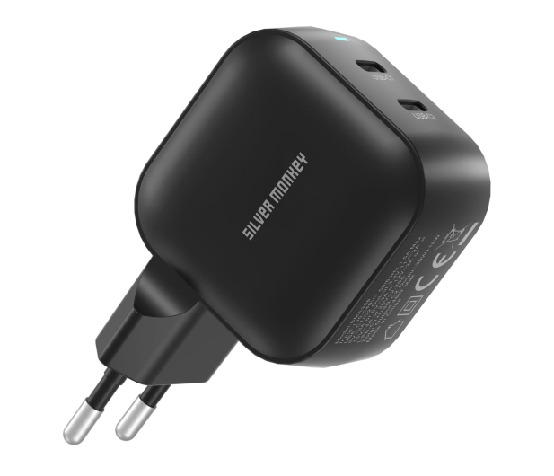 Silver Monkey Ładowarka GaN Smart Duo 48W PD Czarna - 1417247 - zdjęcie 10